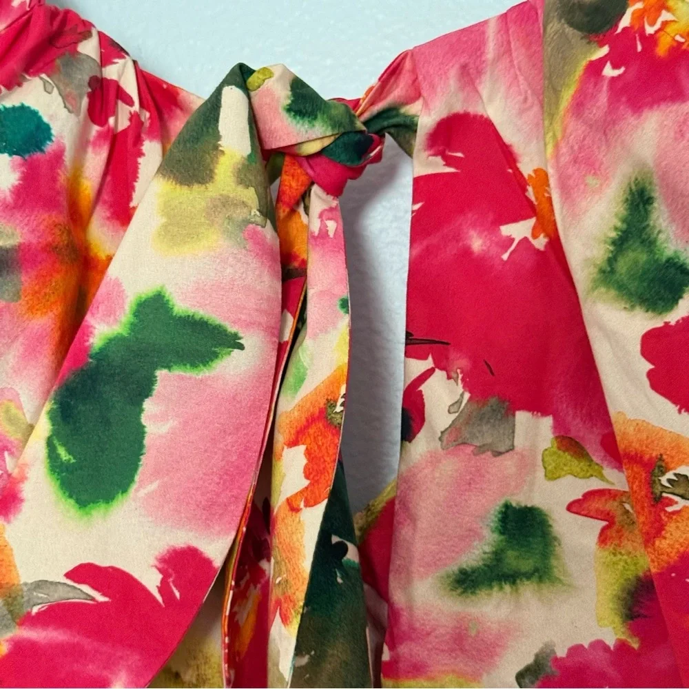 J. Crew Floral Cicily Stretch Cotton Poplin‎ Top - 2